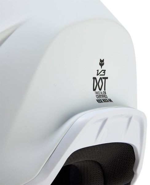 Шолом FOX YTH V3 Helmet - SOLID [White], YL 31439-067-YL фото