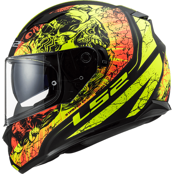 Шолом LS2 FF320 Stream Evo Throne Matt Black Hi-Vis Yellow L 103205451L фото