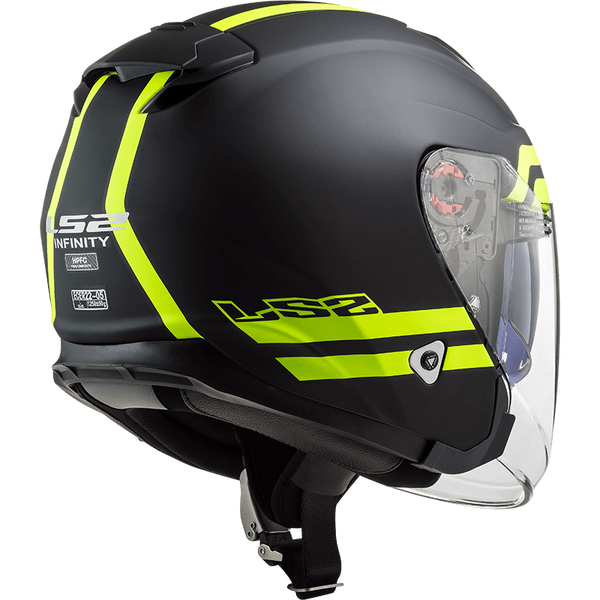 Шолом LS2 OF521 Infinity Hyper Matt Titanium Hi-Vis Yellow L 305212207L фото