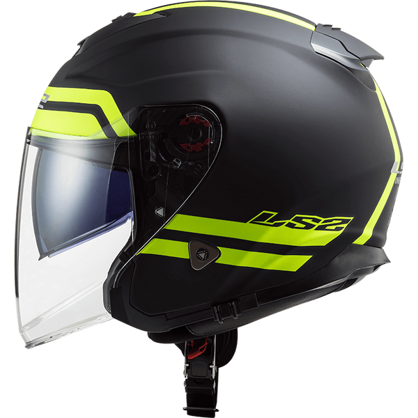 Шолом LS2 OF521 Infinity Hyper Matt Titanium Hi-Vis Yellow L 305212207L фото