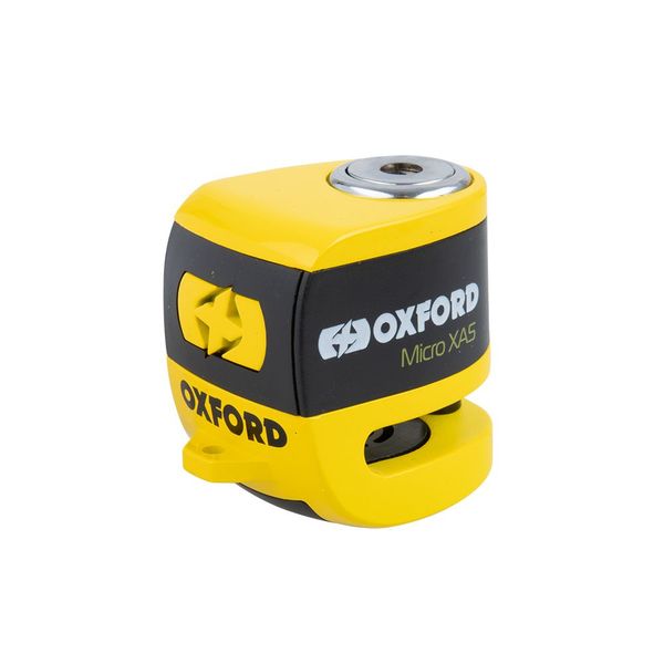 Замок Oxford Micro XA5 Alarm Disc Lock Yellow/Black LK213 фото