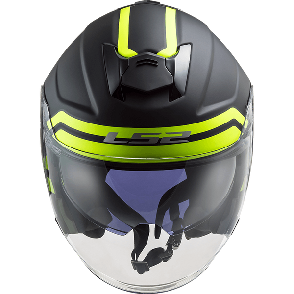 Шолом LS2 OF521 Infinity Hyper Matt Titanium Hi-Vis Yellow L 305212207L фото