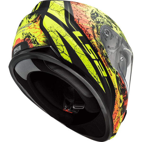 Шолом LS2 FF320 Stream Evo Throne Matt Black Hi-Vis Yellow L 103205451L фото