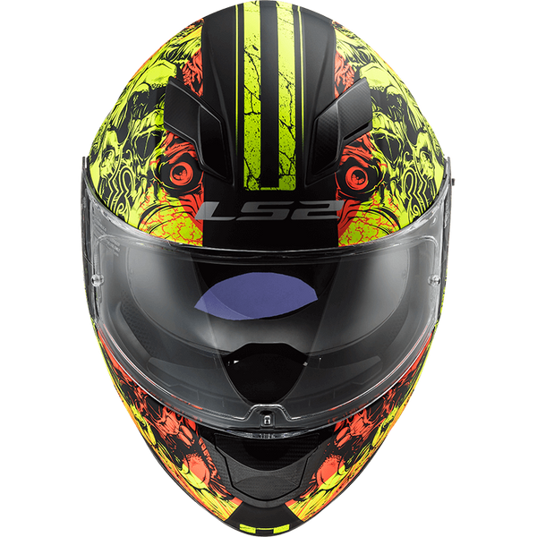Шолом LS2 FF320 Stream Evo Throne Matt Black Hi-Vis Yellow L 103205451L фото