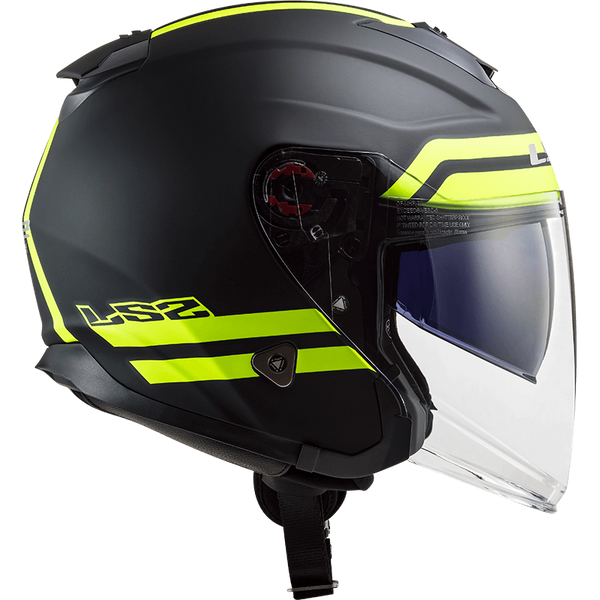 Шолом LS2 OF521 Infinity Hyper Matt Titanium Hi-Vis Yellow L 305212207L фото