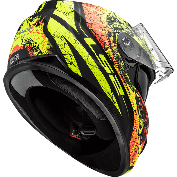 Шолом LS2 FF320 Stream Evo Throne Matt Black Hi-Vis Yellow L 103205451L фото