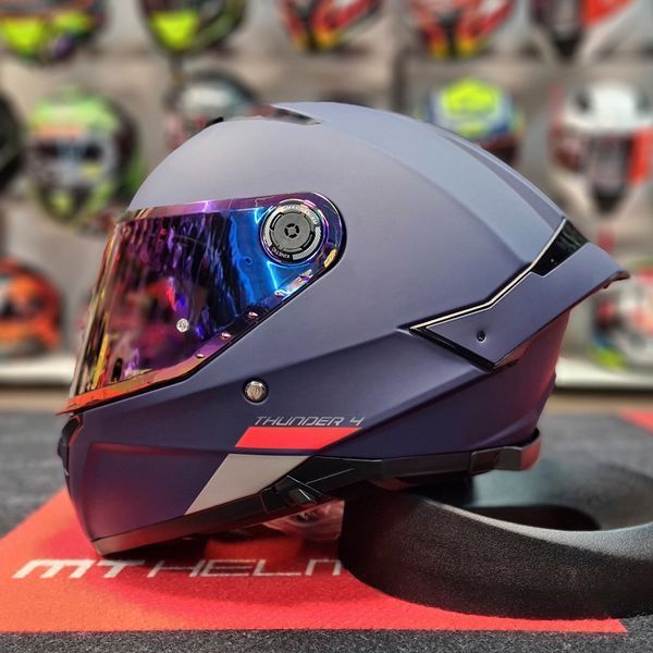Мотошолом MT THUNDER 4 SV Solid Matt Blue XS 000004963_1 фото