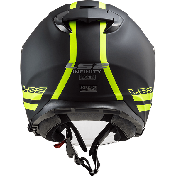 Шолом LS2 OF521 Infinity Hyper Matt Titanium Hi-Vis Yellow L 305212207L фото