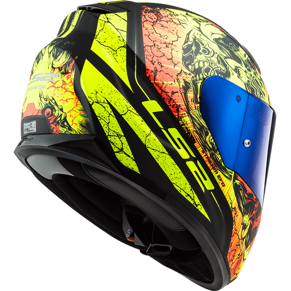 Шолом LS2 FF320 Stream Evo Throne Matt Black Hi-Vis Yellow L 103205451L фото