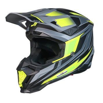 Мотошлем Just1 J40 Speed Yellow Fluo-Black (S) 606017029400603 фото