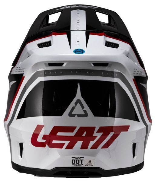 Шлем LEATT Moto 7.5 Helmet + Goggle [White/Red], M 1026000502 фото