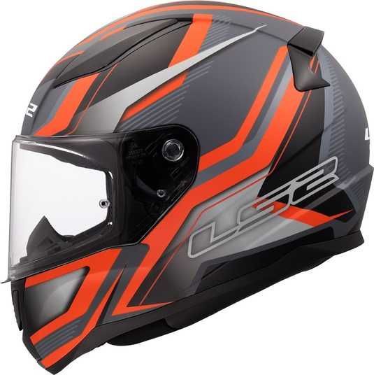 Купити Мотошолом LS2 FF353 Rapid 2 Flitz Orange Grey (S) в Україні