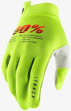 Перчатки 100% iTRACK Glove [Fluo Yellow], S (8) 10008-00010 фото