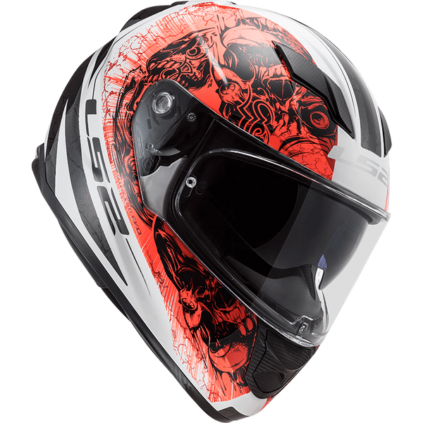 Шолом LS2 FF320 Stream Evo Throne White Orange L 103205454L фото