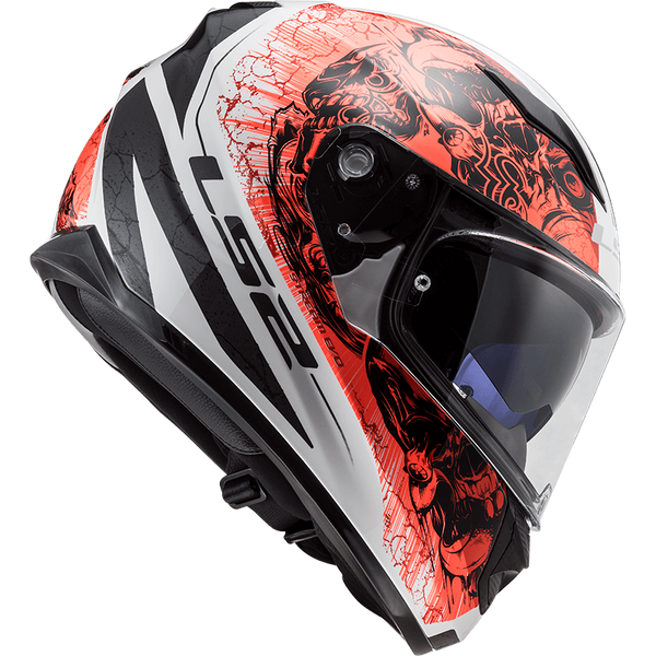 Шолом LS2 FF320 Stream Evo Throne White Orange L 103205454L фото