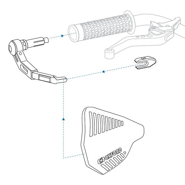 Oxford Converter - Lever to Hand Guard OX702 фото