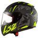 Шлем LS2 FF353 Rapid Raven Matt Black Silver Hi-Vis Yellow XL 103536454XL фото 2