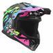 Мотошлем LS2 MX708 Fast 2 Grotesk Blue Pink Green 3XL 4670823543XL фото 3