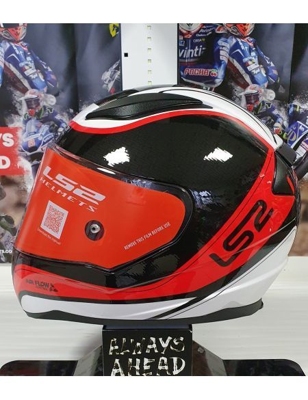 Шолом LS2 FF353 Rapid Deeper White Black Red XL 103534365XL фото