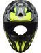 Мотошолом LS2 MX703 C X-Force Barrier Hi-Viz Yellow Green (S) 467032154S фото 4