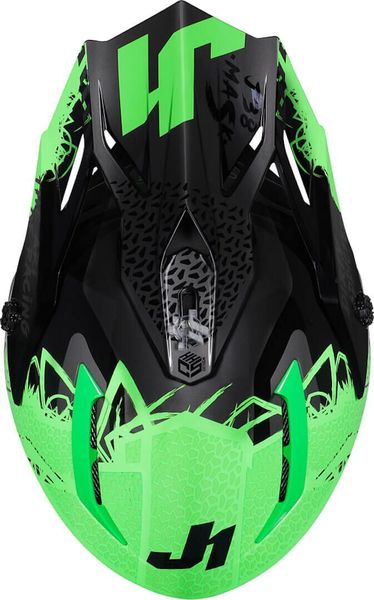 Шолом Just1 J38 Mask Fluo Green Titanium Black 606332014500306 фото