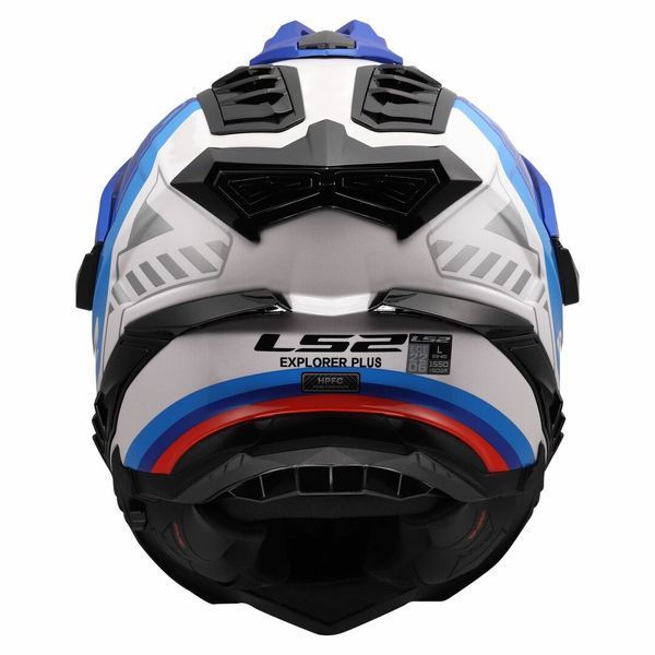 Мотошлем LS2 MX701 Explorer Hexa White Blue Red 3XL 4670123263XL фото