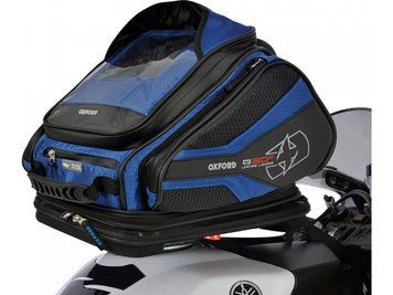 Швидкозйомна сумка на бак Oxford Q30R QR Tank Bag - Blue OL272 фото