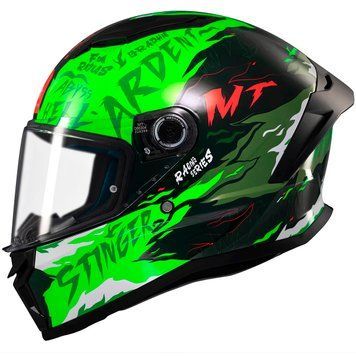 Мотошолом MT STINGER 2 Ardent C6 Gloss Green S 1334B702614 фото