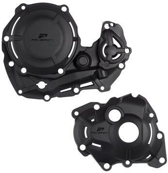 Комплект Polisport Clutch & Ignition Cover - Yamaha [Black] 91347 фото