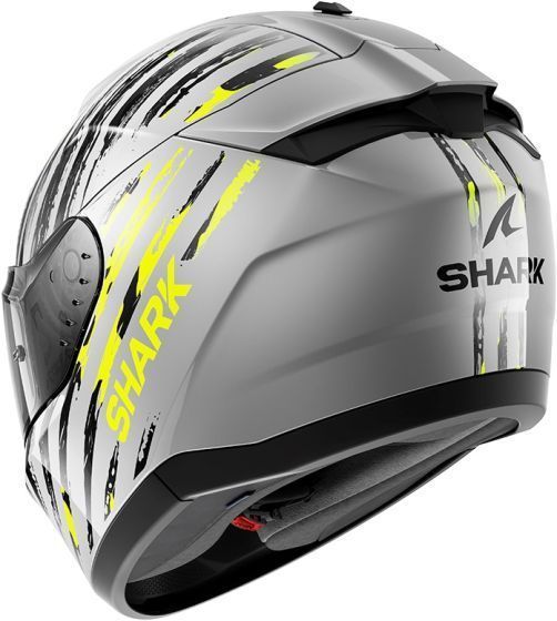 Мотошолом SHARK RIDILL 2 ASSYA silver grey yellow XL HE1120ESAYXL фото