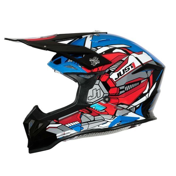 Мотошлем Just1 J39 Suppressor Red Blue Black (M) 606004017101004 фото