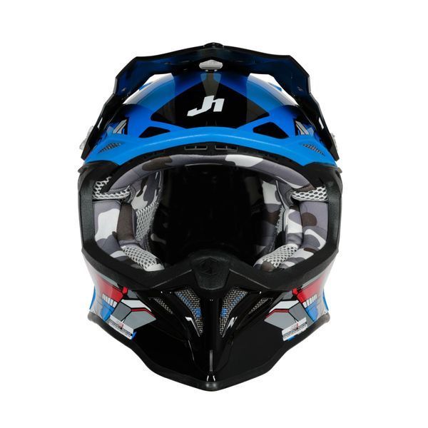 Мотошлем Just1 J39 Suppressor Red Blue Black (M) 606004017101004 фото