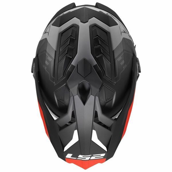 Мотошолом LS2 MX701 Explorer Hexa Black Red Grey 3XL 4670123113XL фото