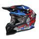 Мотошлем Just1 J39 Suppressor Red Blue Black (M) 606004017101004 фото 1