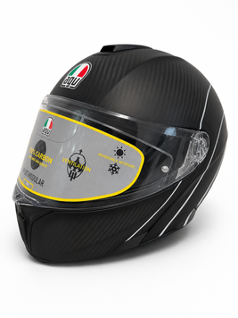 Модуляр AGV Sportmodular E05 Multi PLK Refractive Carbon/Silver XL 1201A2IY009010 фото