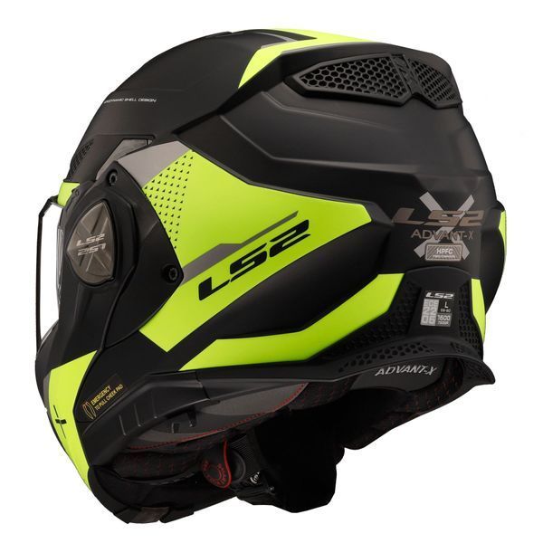 Шолом LS2 FF901 Advant X Oblivion Matt Black Hi-Viz Yellow M 569012053M фото