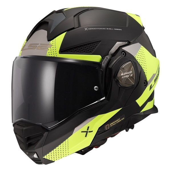 Шолом LS2 FF901 Advant X Oblivion Matt Black Hi-Viz Yellow M 569012053M фото