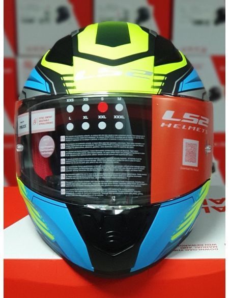 Шлем LS2 FF353 Rapid Gale Matt Black Blue Yellow L 103534625L фото