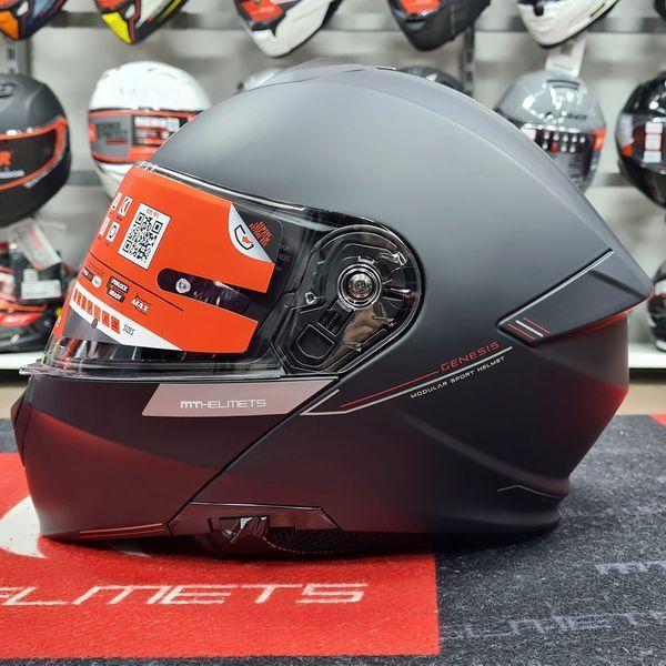 Мотошолом MT Genesis SV A1 Gloss Black XS 13470000113 фото