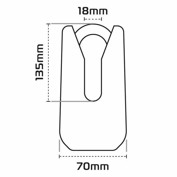Oxford Monster Disc Lock - Black OF32M фото