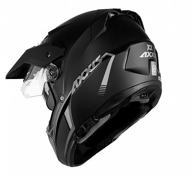 Мотошолом AXXIS WOLF DS Solid Matt Black M 000004526_3 фото