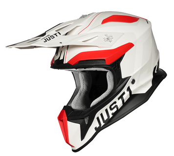 Шлем Just1 J18 Virtual Fluo Red - White - Matt 606018027400403 фото