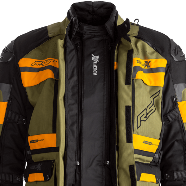 Куртка RST Pro Series Adventure-X CE Mens Textile Jacket Green / Ochre (XL) 102409Green/Ochre56 фото