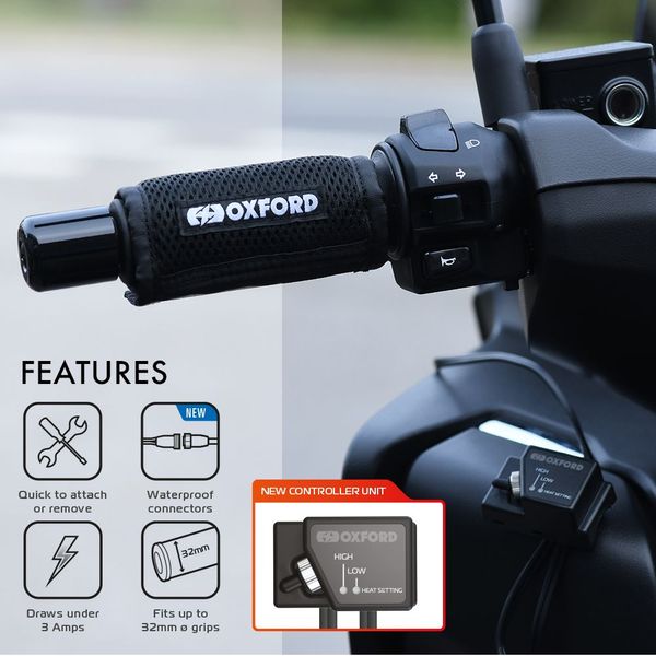 Підігрів керма Oxford HotGrips Wrap - Advanced Heated Overgrips EL694 фото