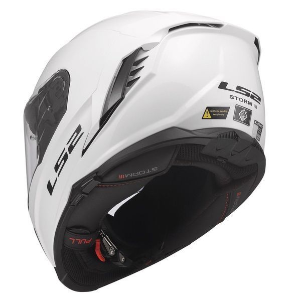 Мотошлем LS2 FF818 Storm 3 Solid Gloss White L 168180002L фото