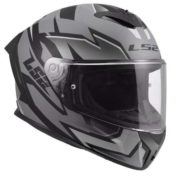 Мотошолом LS2 FF820 Rapid 3 Xtrem Matt Black Grey XS 168201165XS фото