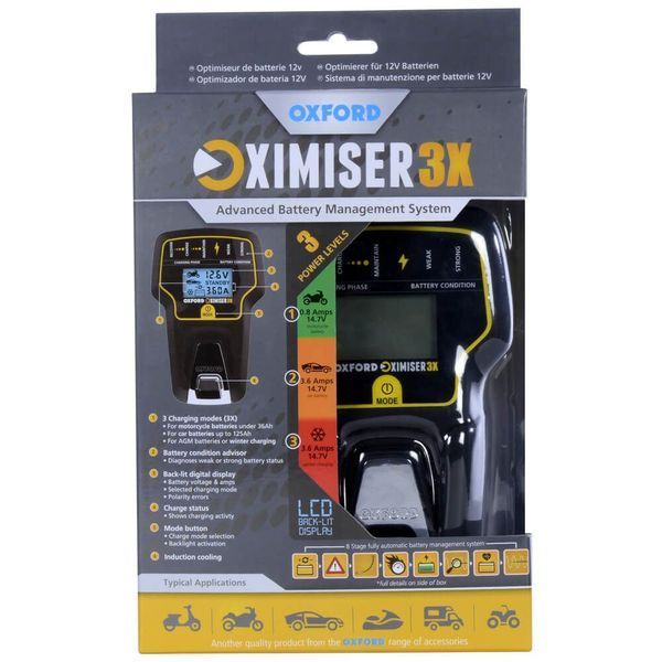 Зарядное Oxford Oximiser3X- (EU Plug) EL200EU фото