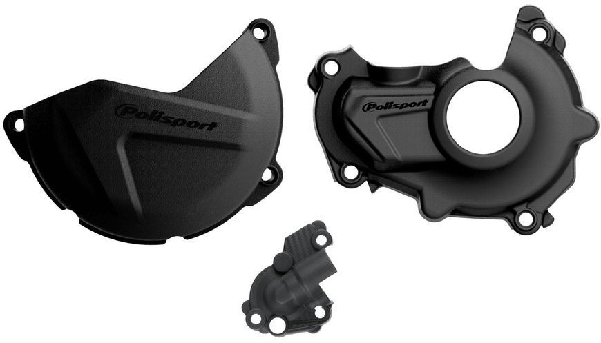 Комплект Polisport Clutch & Ignition Cover - Yamaha [Black] 90943 фото