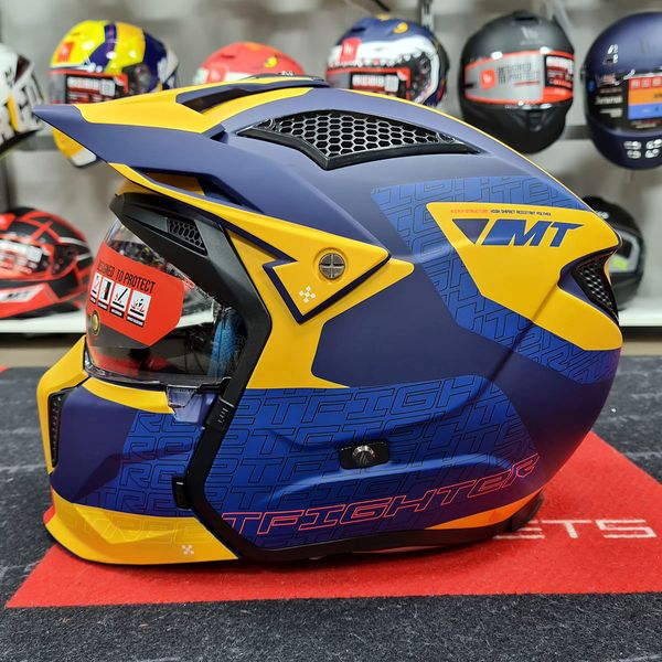 Мотошолом MT Streetfighter SV S Totem C3 Matt Yellow ECE2206 L 000002614_1 фото