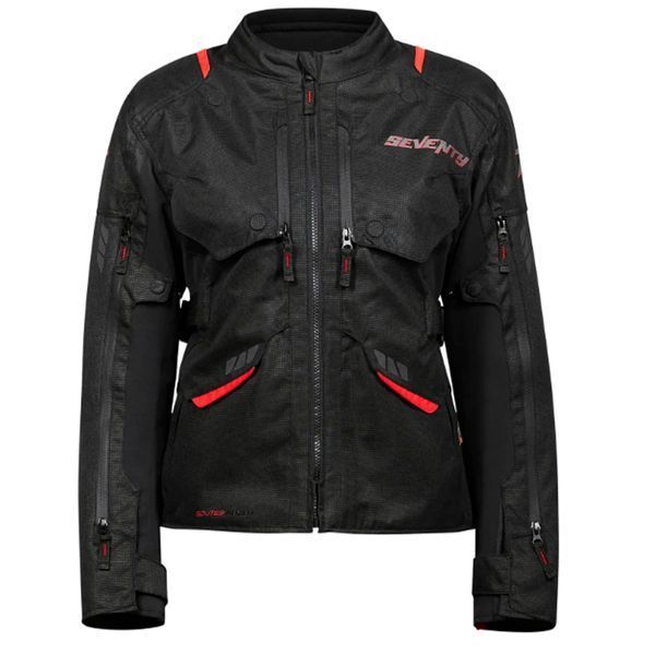Мотокуртка Seventy JT69 Tanami LADY Black Red M SD23069125 фото